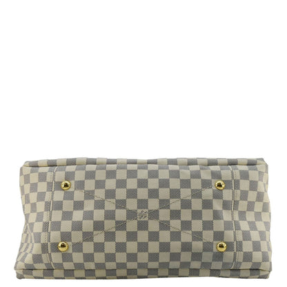 LOUIS VUITTON Artsy MM Damier Azur Hobo Bag White