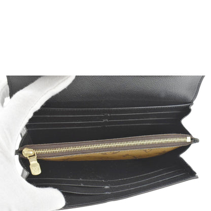 LOUIS VUITTON Sarah Monogram Reverse Canvas Wallet Brown