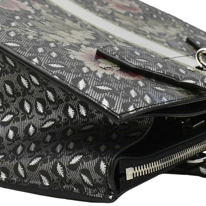 LOUIS VUITTON City Steamer Floral Print Canvas Tote Bag Grey/Silver