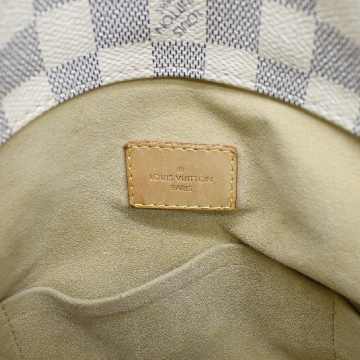 LOUIS VUITTON Artsy MM Damier Azur Hobo Bag White