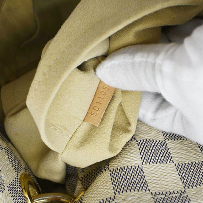 LOUIS VUITTON Artsy MM Damier Azur Hobo Bag White