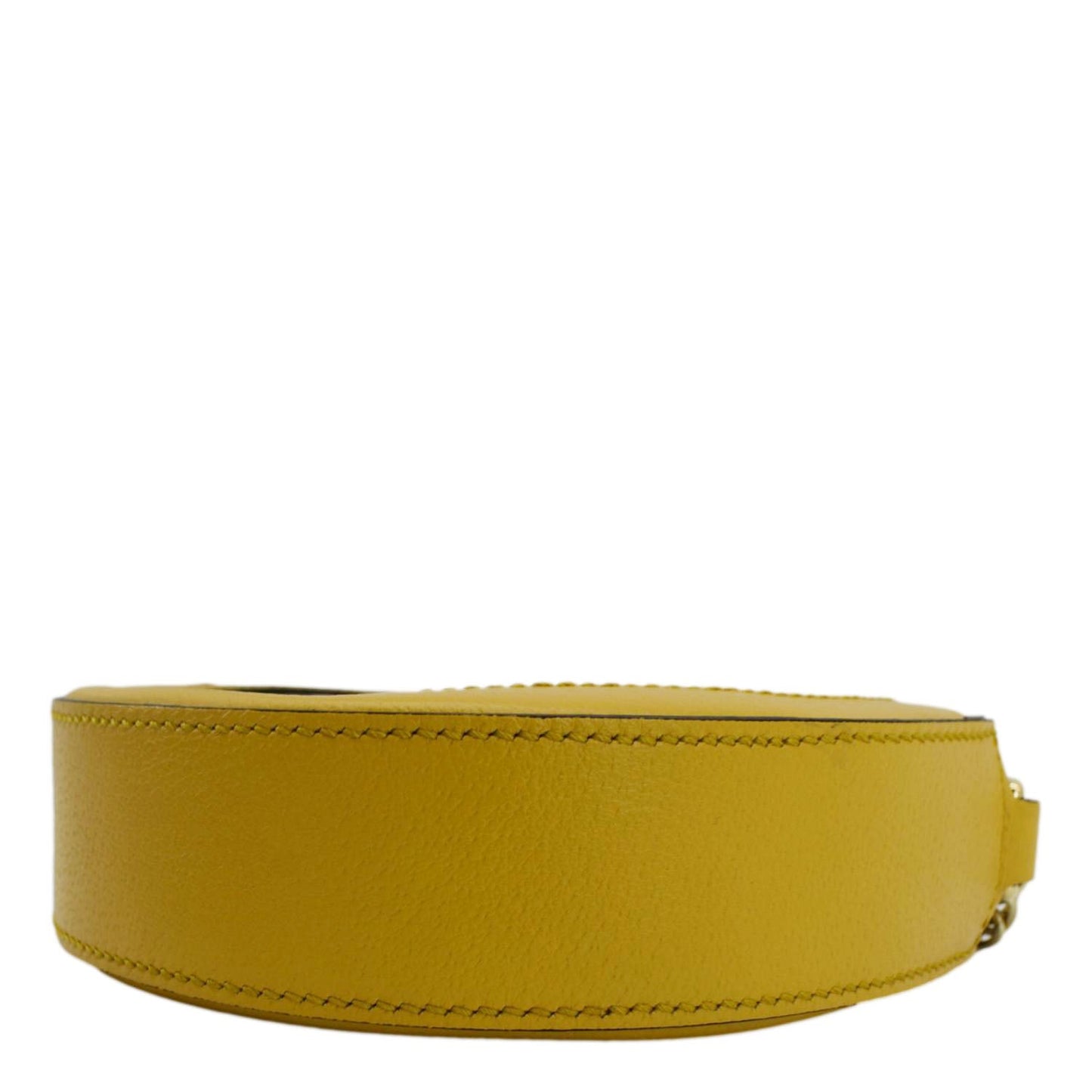 GUCCI Ophidia Mini Flora GG Round Supreme Monogram Web Crossbody Bag Yellow 550618