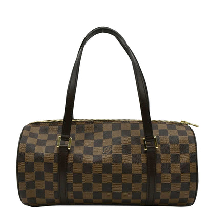 LOUIS VUITTON Papillon Damier Ebene Shoulder Bag Brown