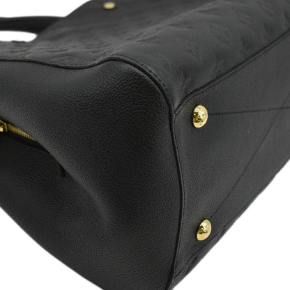LOUIS VUITTON Montaigne MM Monogram Empreinte Shoulder Bag Black