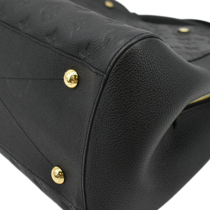 LOUIS VUITTON Montaigne MM Monogram Empreinte Shoulder Bag Black