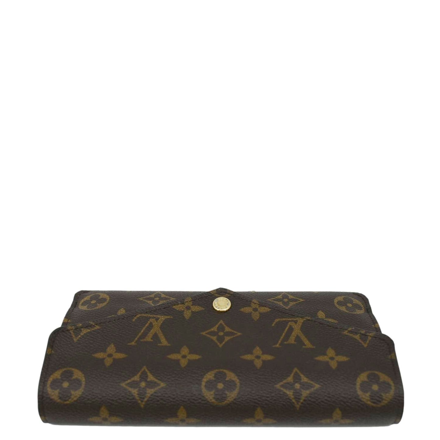 LOUIS VUITTON Sarah Monogram Canvas Wallet Brown