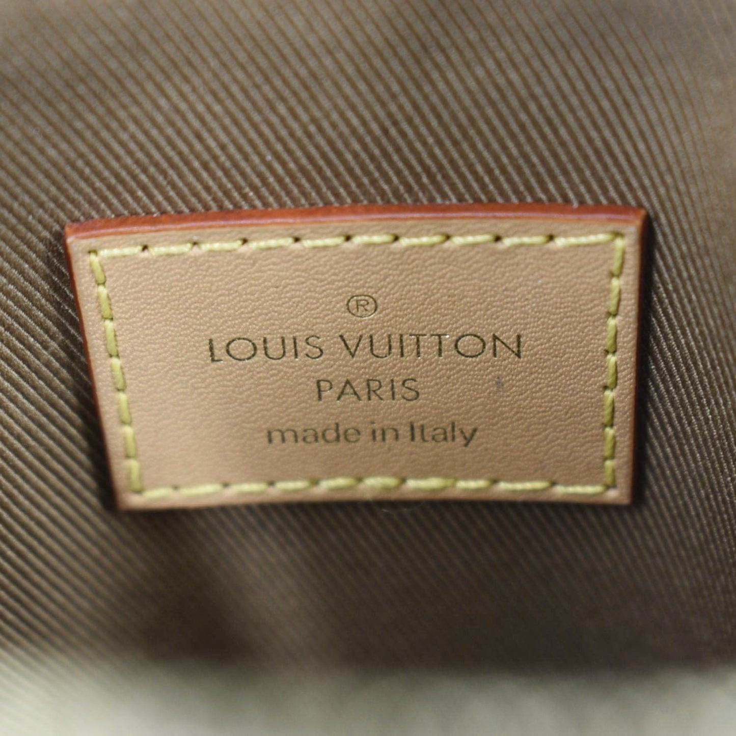 LOUIS VUITTON Utility Phone Sleeve Monogram Canvas Crossbody Bag Brown