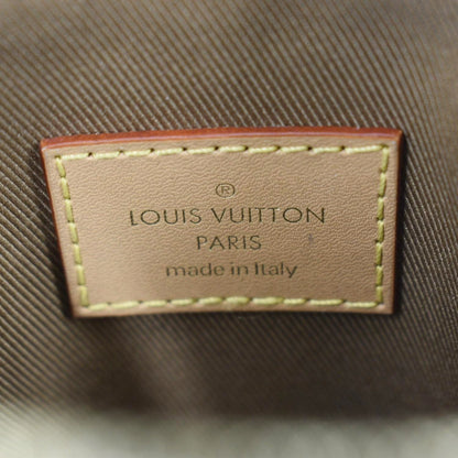 LOUIS VUITTON Utility Phone Sleeve Monogram Canvas Crossbody Bag Brown