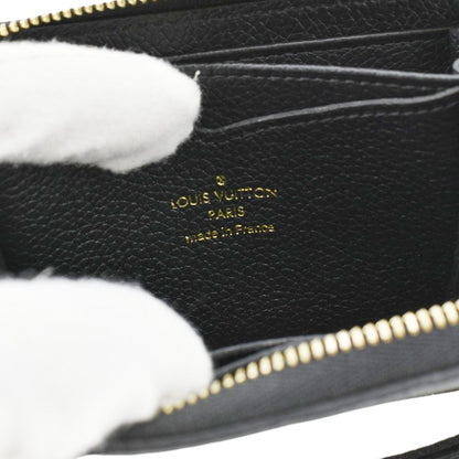 LOUIS VUITTON  Monogram Empreinte Leather Zippy Coin Purse Black