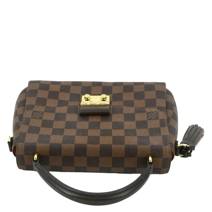 LOUIS VUITTON Croisette Damier Ebene Crossbody Bag Brown