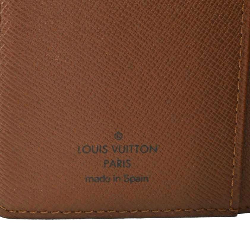 LOUIS VUITTON Ring Agenda Monogram Canvas Cover Brown