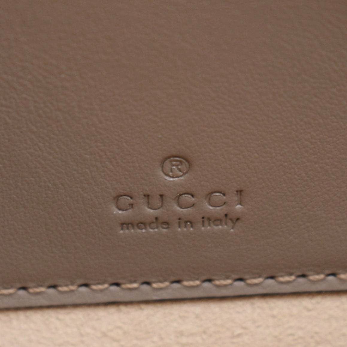 GUCCI GG Marmont Vanity Leather Crossbody Bag Dusty Pink 672253