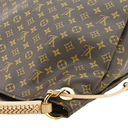 LOUIS VUITTON  Artsy MM Monogram Canvas Hobo Bag Brown
