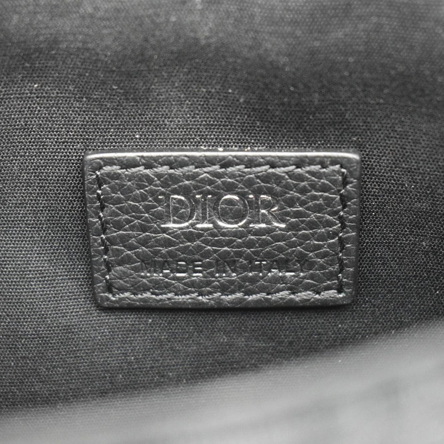 CHRISTIAN DIOR Saddle Oblique Jacquard Crossbody Bag Black