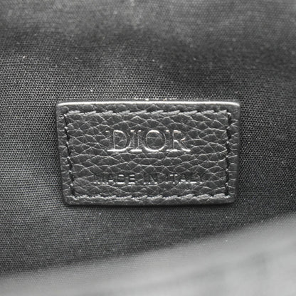 CHRISTIAN DIOR Saddle Oblique Jacquard Crossbody Bag Black