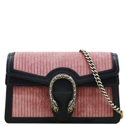 GUCCI Dionysus Mini Corduroy Crossbody Bag Pink 476432