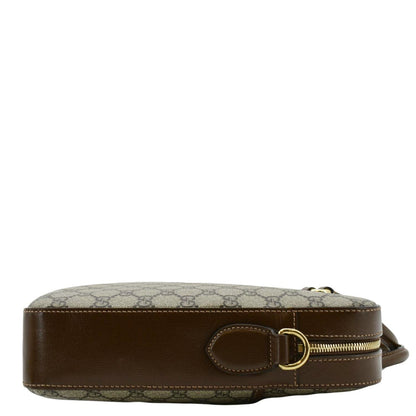 GUCCI Interlocking GG Supreme Canvas Briefcase Shoulder Bag Brown 674140