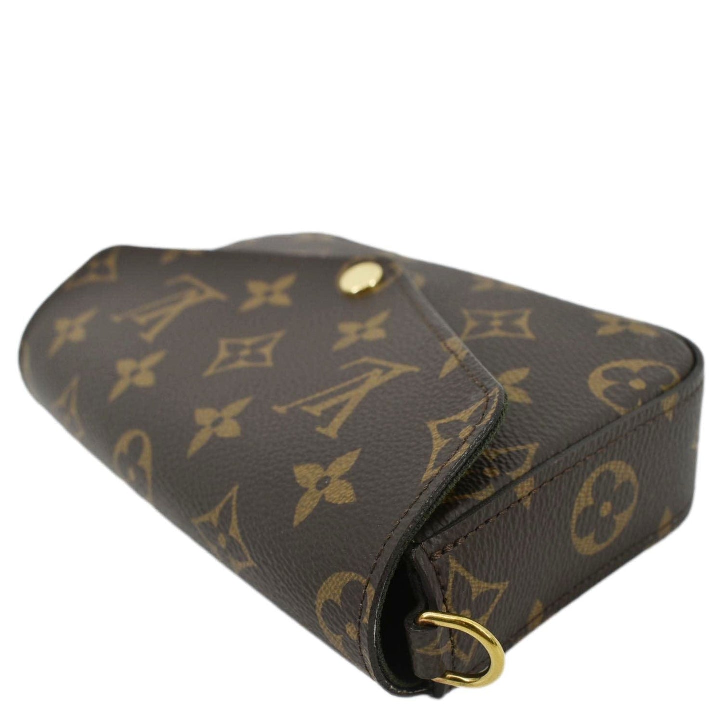 LOUIS VUITTON Felicie Strap & Go Pochette Monogram Canvas Crossbody Bag Khaki Green