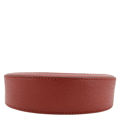 GUCCI Ophidia Apple Round GG Supreme Monogram Canvas Crossbody Bag Red 625216