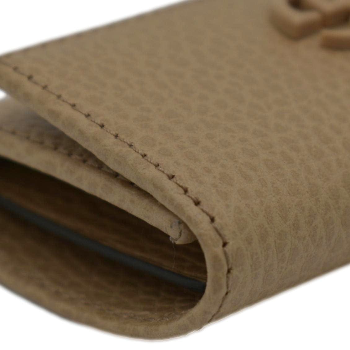 GUCCI Marmont Leather Key Case Light Brown 456118