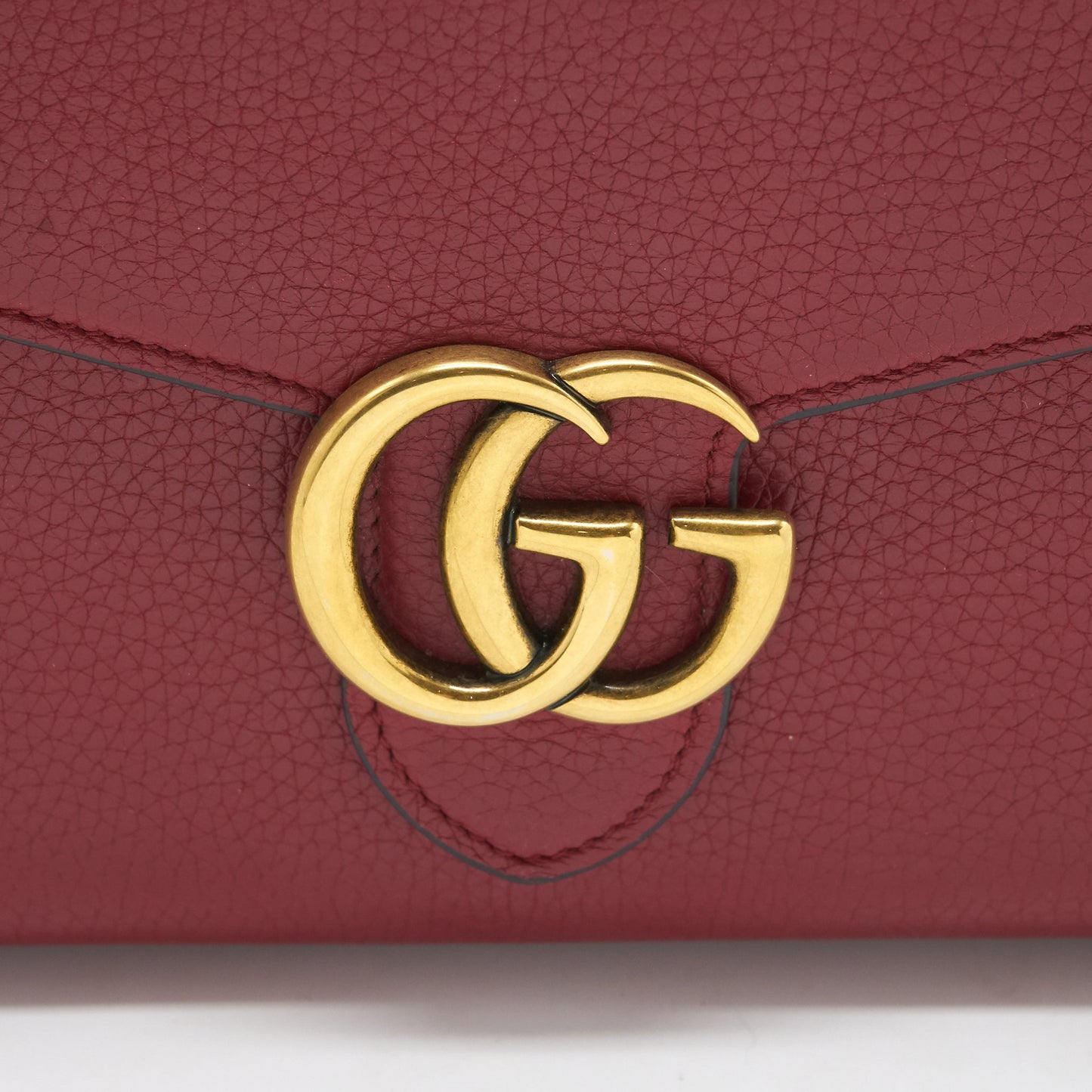 Gucci GG marmont Wallet on Chain Red