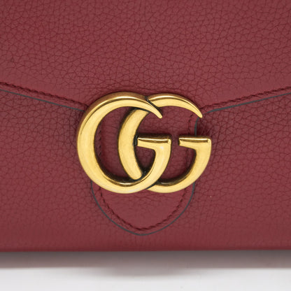 Gucci GG marmont Wallet on Chain Red