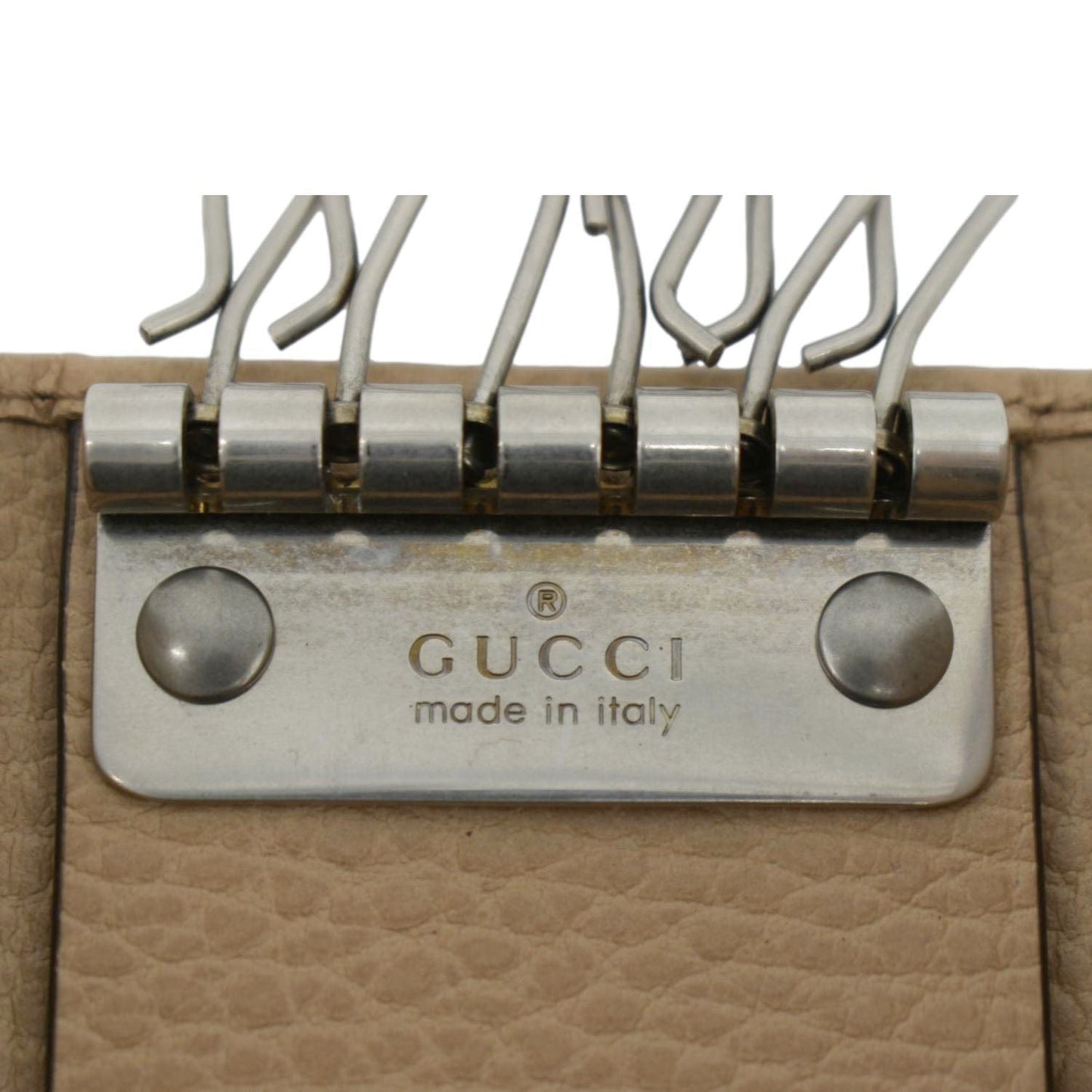 GUCCI Marmont Leather Key Case Light Brown 456118