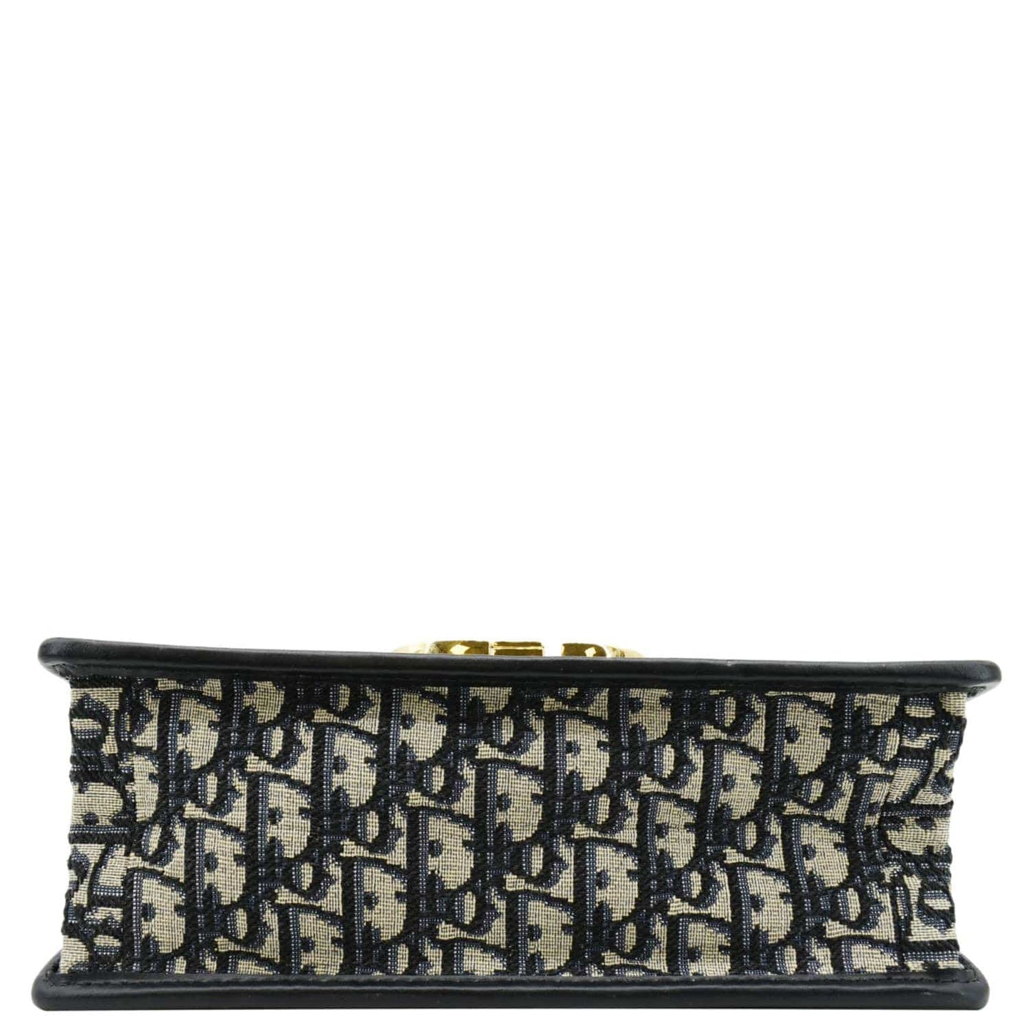 CHRISTIAN DIOR 30 Montaigne Oblique Jacquard Crossbody Clutch Bag Blue