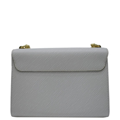 LOUIS VUITTON MM Twist Epi Leather Chain Shoulder Bag White