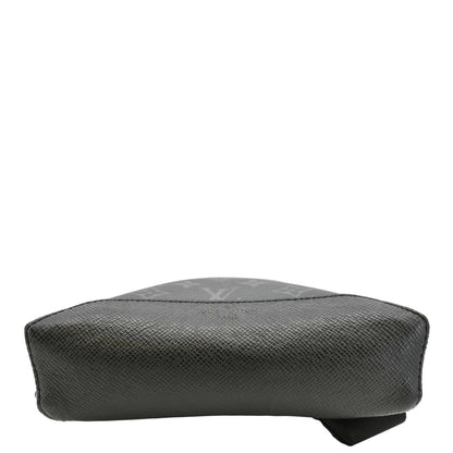 LOUIS VUITTON Duo Sling Taigarama Backpack Bag Black