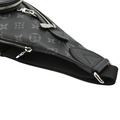LOUIS VUITTON Duo Sling Taigarama Backpack Bag Black