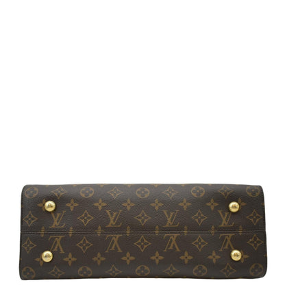 LOUIS VUITTON Tuileries Monogram Canvas Tote Shoulder Bag Brown
