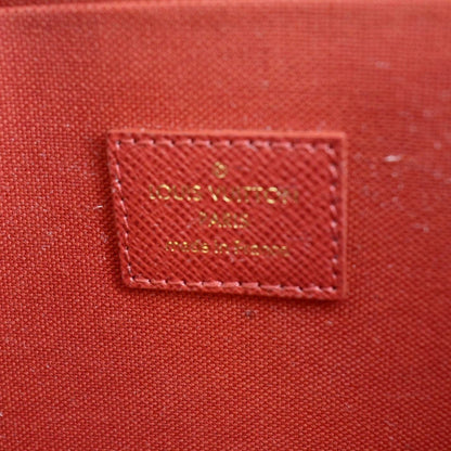LOUIS VUITTON Felicie Damier Ebene Pochette Crossbody Bag Brown