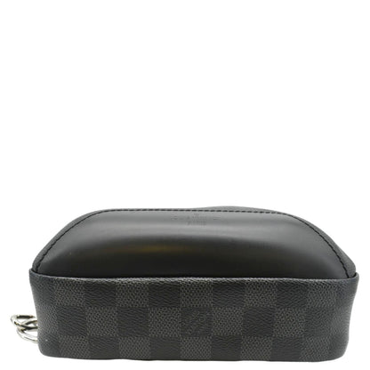 LOUIS VUITTON Avenue Sling Damier Graphite Backpack Bag Black