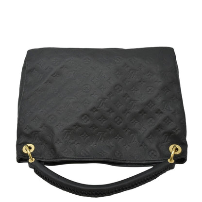 LOUIS VUITTON Artsy MM Monogram Empreinte Leather Shoulder Bag Noir Black