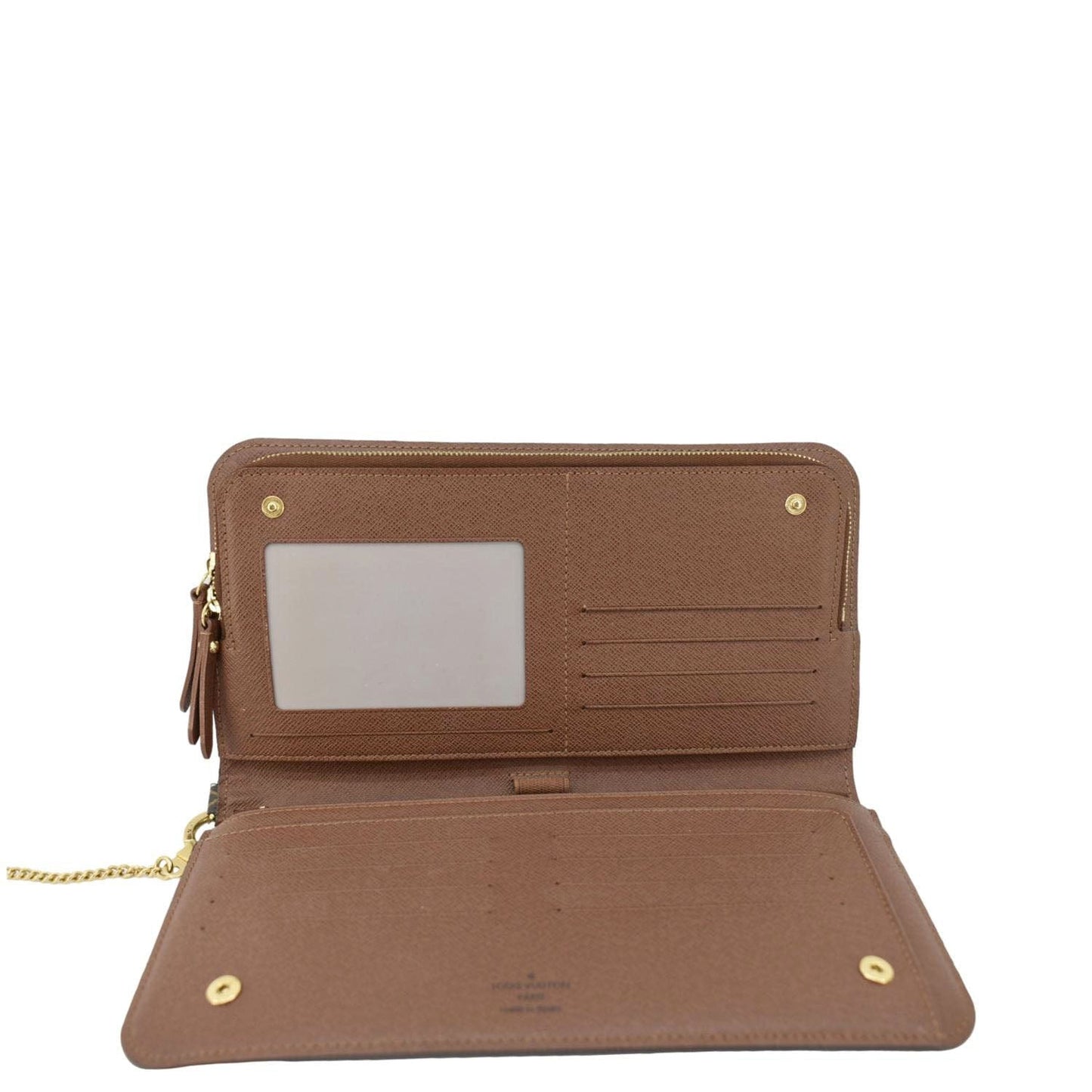 LOUIS VUITTON Insolite Monogram Canvas Organizer Wallet Brown