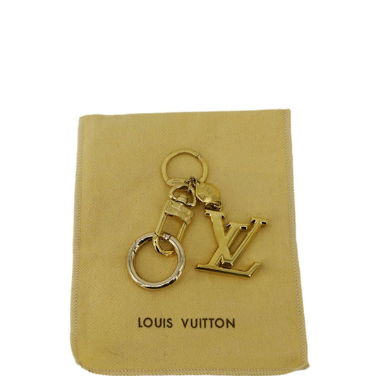 LOUIS VUITTON Facettes Bag Charm Key Holder Gold