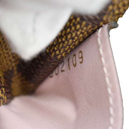 LOUIS VUITTON Sarah Damier Ebene Wallet Rose Ballerine