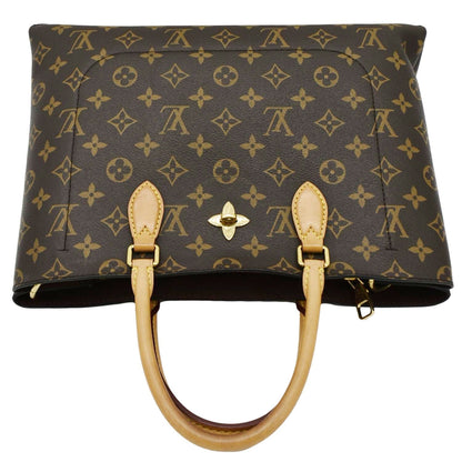 LOUIS VUITTON Flower Zipped Monogram Canvas Tote Bag Brown - RTS