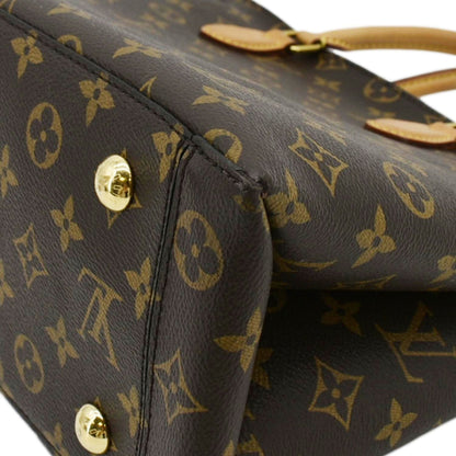 LOUIS VUITTON Flower Zipped Monogram Canvas Tote Bag Brown - RTS