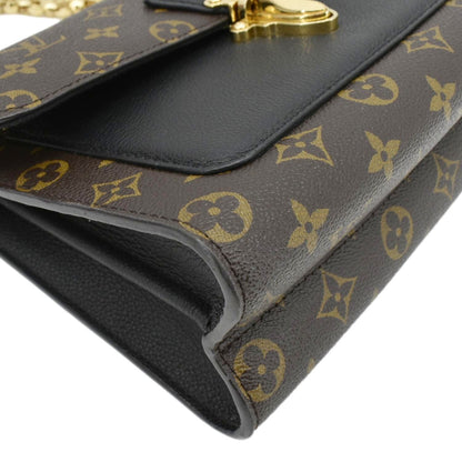 LOUIS VUITTON Victoire Monogram Canvas Crossbody Bag Black