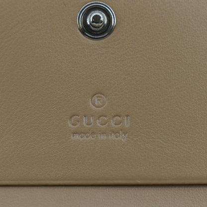 GUCCI Marmont GG Matelasse Leather Card Case Wallet Dusty Pink 466492