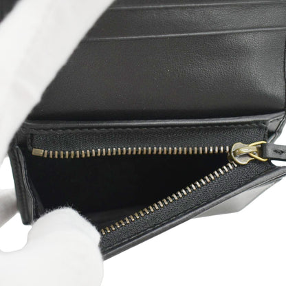 Gucci Marmont GG Matelasse Leather Card Case Wallet Black 466492