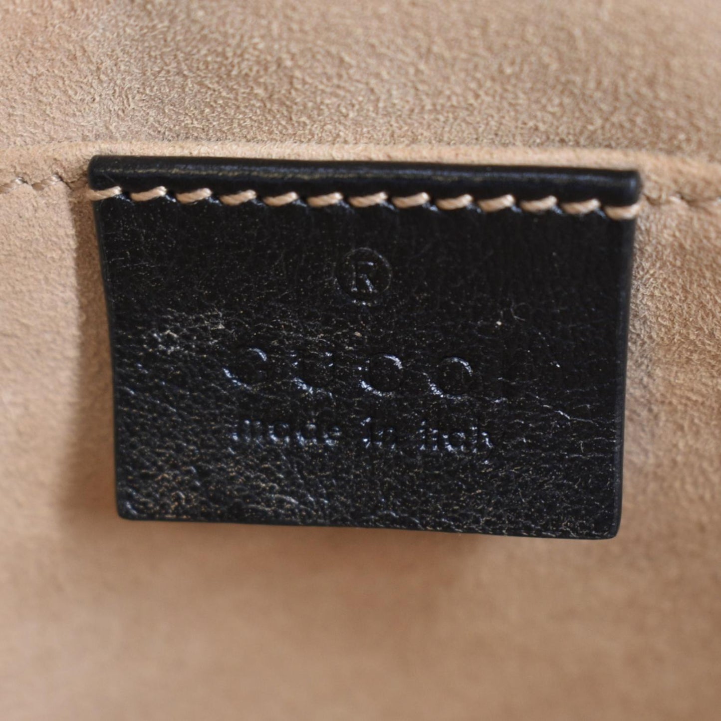 GUCCI Marmont Small Monogram Canvas Crossbody Camera Bag Beige 447632