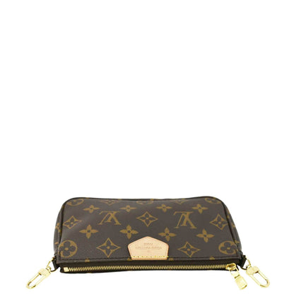 LOUIS VUITTON Multi Pochette Accessoires Monogram Canvas Crossbody Bag Olive