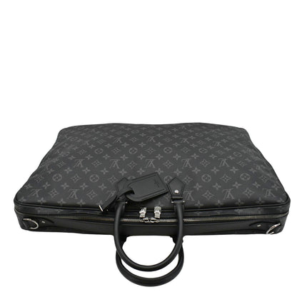 LOUIS VUITTON  2 Hangers Monogram Eclipse Garment Cover Bag Black