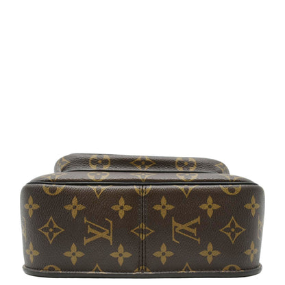 LOUIS VUITTON Passy NM Monogram Canvas Shoulder Bag Brown