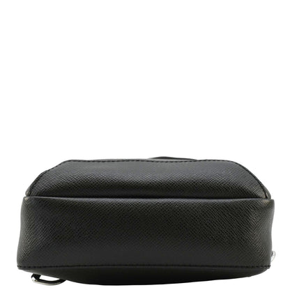 LOUIS VUITTON Avenue Sling Taiga Leather Crossbody Bag Black