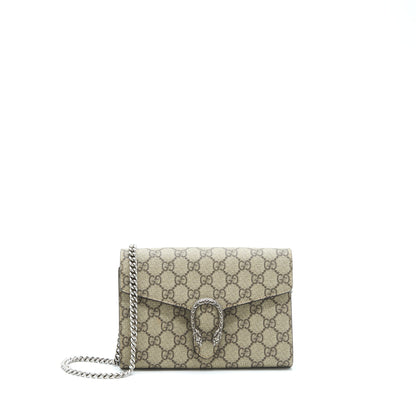 Gucci Dionysus Wallet On Chain GG supreme Canvas SHW