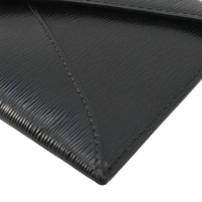 PRADA  Envelope Vitello Leather Wallet Black